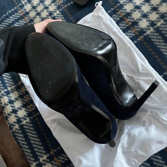 Stuart Weitzman Navy Heels - Picture 4 of 4